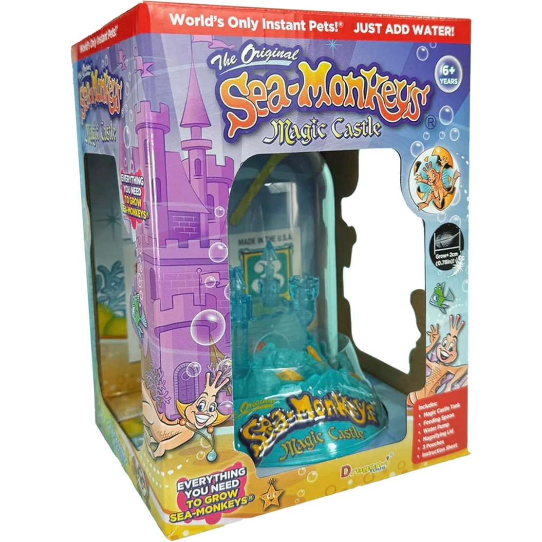 Sea-Monkeys Magic Castle - World's Only Instant Pets - Ages 6+ (Pack Of 1)