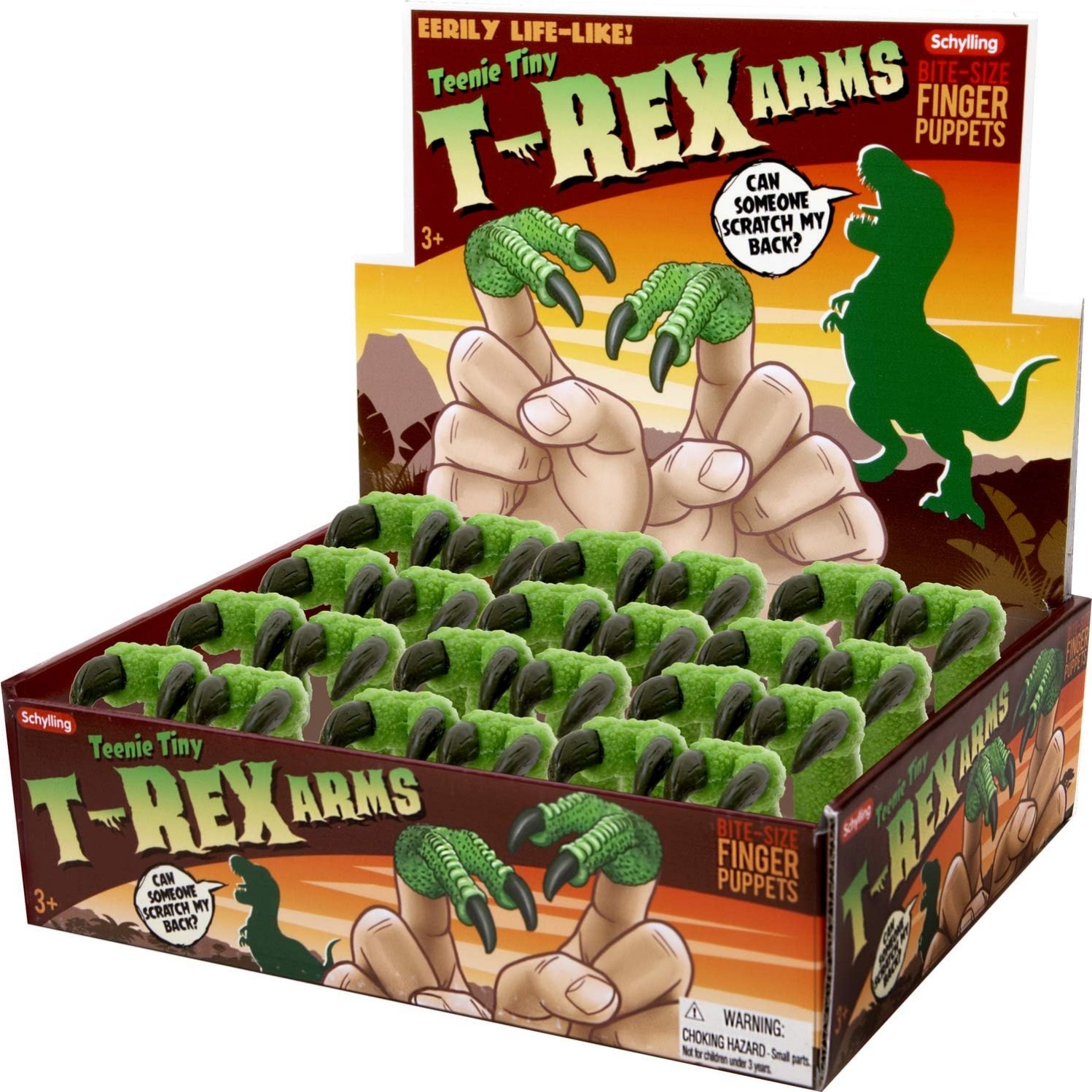 Schylling Teenie Tiny T-Rex Arms Finger Puppet