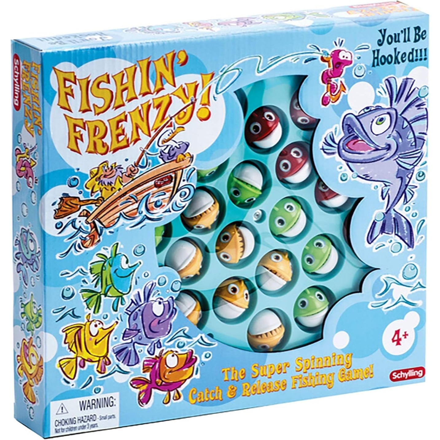 Schylling Fishing Frenzy Action Game Blue, Large