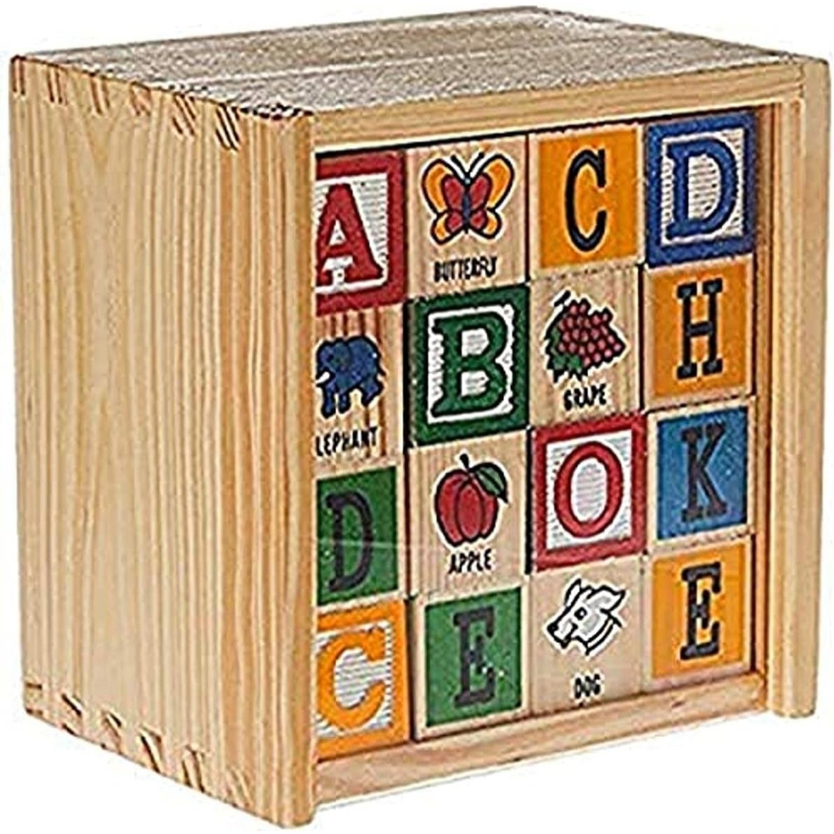 Schylling Abc Wooden Alphabet Blocks Toy