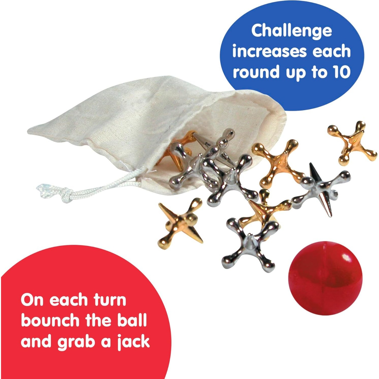 Metal Jacks And Rubber Ball Set - Image 4